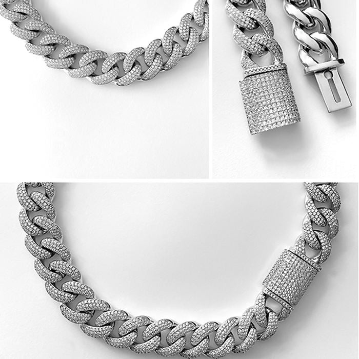 Men's Diamond Cuban Link Necklace (18mm)