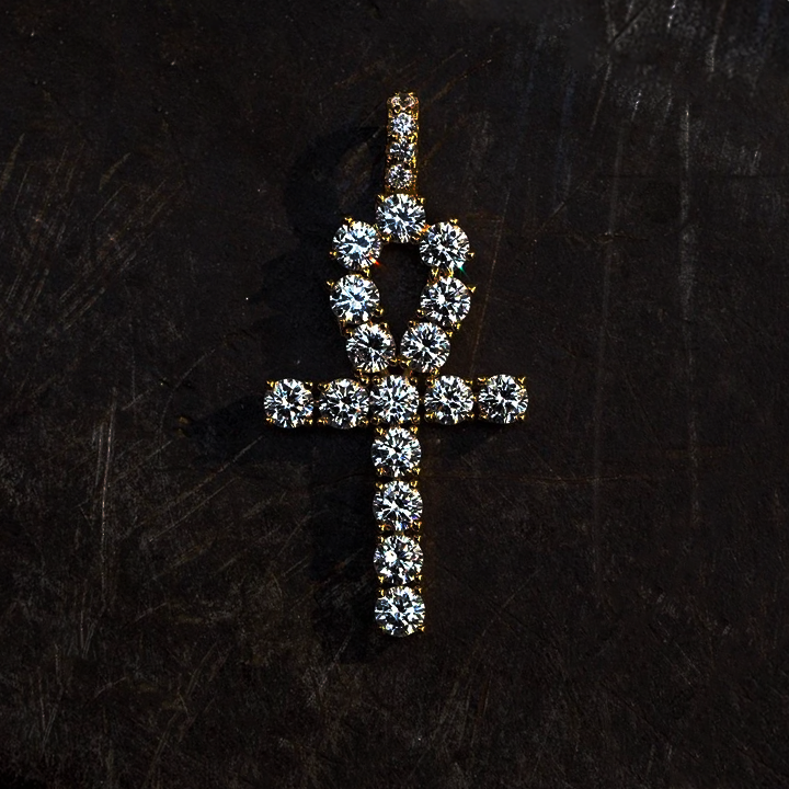 Gold Ankh Cross Pendant