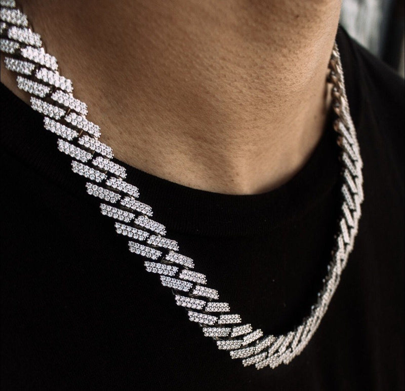 Men's Diamond Cuban Chain Chain (15mm)